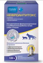 Ветеринарный препарат Пчелодар Нефроантитокс для улучшения функционирования и поддержания работы почек собак и кошек, 100г