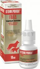 Ветеринарный препарат Топ-Вет отоферонол голд 10мл 10фл (10 мл)