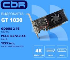 Видеокарта CBR VGA-STX1030-2G-RTL [Geforce GT 1030, 2048 Мб, игровая]