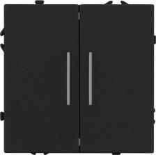 Выключатель Arlight Механизм выключателя двухклавишный проходной LED SWT-NOBE-MKP2-SFPL-L-BK 1шт 054267