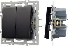 Выключатель Arlight Механизм выключателя света двухклавишный на 1 пост, совместим с рамками серий VERSA/GLARE/PRESTO. Скрытый тип монтажа позволяет гармонично встроить 4650168583479