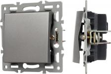 Выключатель Arlight Механизм выключателя света одноклавишный на 1 пост, совместим с рамками серий VERSA/GLARE/PRESTO. Скрытый тип монтажа позволяет гармонично встроить 4650168589228