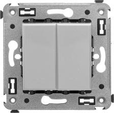 Выключатель DKC Инвертор двухклавишный предназначен для монтажа в подрозеточные коробки глубиной не менее 45 мм. Используется для включения/выключения освещения