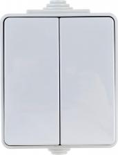Выключатель Эра 11-1606-03 11-1606-03 Переключатель двойной IP65, 10АХ-250В, ОУ, Эксперт, серый, цена за 1 шт