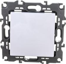 Выключатель Эра 12-1001-01 12-1001-01 Выключатель, 10АХ-250В, IP20, без м.лапок, Эра12, белый, цена за 1 шт