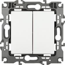 Выключатель Эра 12-1112-01М Переключатель перекрестный Серия 12 12-1112-01М двойной, 10АХ-250В, белый матовый, цена за 1 шт