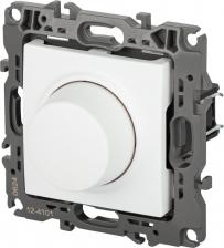 Выключатель Эра 12-4101-01М Светорегулятор Серия 12 12-4101-01М поворотно-нажимной, 400ВА 230В, белый матовый, цена за 1 шт