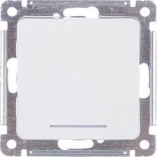 Выключатель Hegel Выключатель Master ВС10-432 одноклавишный белый с самовозвратом и подсветкой