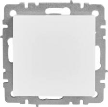 Выключатель ИЭК BRITE Выключатель 1-клавишный самовозвратный 10А ВС10-1-4-БрБ белый, цена за 1 шт