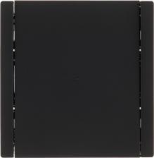 Выключатель ИЭК FORTE&PIANO Выключатель 1-клавишный проходной с индикацией 10А FP104 черный, цена за 1 шт