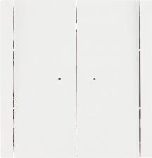 Выключатель ИЭК FORTE&PIANO Выключатель 2-клавишный с индикацией 10А FP206 белый, цена за 1 шт