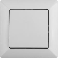 Выключатель Intro 4-101-01 Выключатель Solo 4-101-01 одноклавишный 10А-250В, IP20, СУ, белый, цена за 1 шт