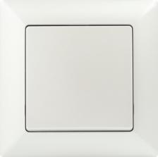 Выключатель Intro 4-108-06 Переключатель Solo 4-108-06 одноклавишный промежуточный, 10А-250В, IP20, СУ, перламутр, цена за 1 шт