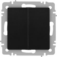 Выключатель Intro 6-104-05 Выключатель Accent 6-104-05 двойной, 10А-250В, IP20, СУ, AL/CU, антрацит, цена за 1 шт