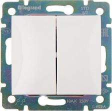 Выключатель Legrand Механизм переключателя Valena 2-клавишный СП на 2 направления белый Leg 774408