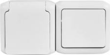 Выключатель Legrand Выключатель с сетевой розеткой Quteo 782318 IP44