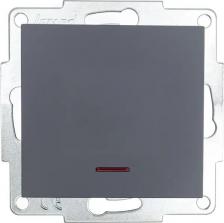 Выключатель Lezard Выключатель накладной Vesna 742-3488-111 1 клавиша цвет графит