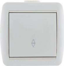 Выключатель Lezard Выключатель Ната Оу 1 710-0200-105 Кл. (Проходн.) Бел