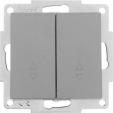 Выключатель Lezard Выключатель проходной встраиваемый Vesna 742-3588-106 1 клавиша цвет платина