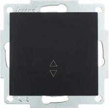 Выключатель Lezard Выключатель проходной встраиваемый Vesna 742-4288-105 1 клавиша цвет матовый черный