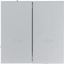 Выключатель Lezard Выключатель встраиваемый Zima 2 клавиши цвет серый матовый 6941372181499