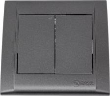 Выключатель Makel Выключатель 2-кл. СП Defne 10А IP20 дымчатый 42050003 представляет собой устройство предназначеное для использования в бытовых и коммерческих