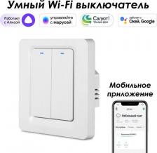 Выключатель RoXimo Умный двухкнопочный выключатель SWBTN01-2