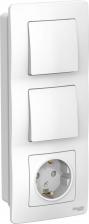 Выключатель Schneider Блок комбинированный BLNBS101101 Blanca, 16 А, с заземлением