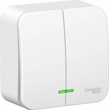 Выключатель Schneider Двухклавишный выключатель BLANCA 3606481195968