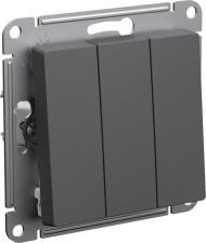 Выключатель Schneider Выключатель Atlas Design 3-клавишный 10АХ,ATN001431