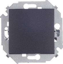 Выключатель Simon Выключатель 1-клавишный, 16А, 250В, винт. зажим 15 Графит