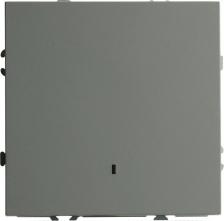 Выключатель Stekker Выключатель 1-клавишный c индикатором, 250В, 10А, серия Эмили, RSW10-5101-10, платиново-серый, soft touch, цена за 1 шт