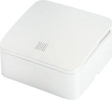 Выключатель Stekker Выключатель открытой установки 1-клавишный с индикатором, 250В, 10А, IP20, серия София, белый, MSW10-11-20-01, цена за 1 шт