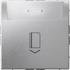 Выключатель Systeme Electric Механизм с быстрозажимными клеммами серии ArtGallery в цвете алюминий выключателя карточногоподходит для сетей 250 в, на ток 10 аидеально подходит