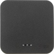 Выключатель Systeme Electric SE Blanca наруж Антрацит Переключатель 1-клавишный с подсветкой 10А, 250B, изолир. пластин