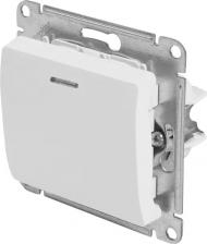 Выключатель Systeme Electric SE Glossa Молочный Переключатель 1-клавишный с подсветкой, сх.6а,10AX