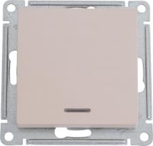 Выключатель Systeme Electric Выключатель 1-кл. AtlasDesign с подсветкой 10AX мех. песочн. SE ATN001213