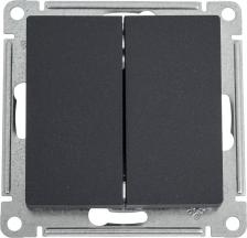 Выключатель Systeme Electric Выключатель 2-кл. AtlasDesign 10AX механизм базальт SE ATN001451