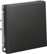 Выключатель Systeme Electric Выключатель ArtGallery одноклавишный встраиваемый базальт с самовозвратом