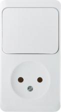 Выключатель Systeme Electric Выключатель с сетевой розеткой Schneider Electric Этюд BPA16-204B