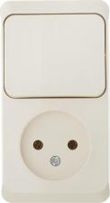 Выключатель Systeme Electric Выключатель с сетевой розеткой Schneider Electric Этюд BPA16-204K