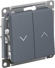 Выключатель Systeme Electric Выключатель Schneider Electric ATN000719 для жалюзи 2-клавишный 10А, грифель