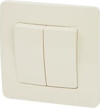 Выключатель Systeme Electric Выключатель SE Blanca внутр Беж 2-клавишный (cх.5), 10А, 250B