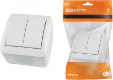 Выключатель TDM Electric Двухклавишный выключатель Селигер