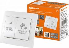 Выключатель TDM Electric Переключатель с кнопкой Не беспокоить и Уборка белая Таймыр, цена за 1 шт