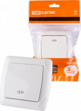 Выключатель TDM Electric Перекрестный одноклавишный выключатель Онега