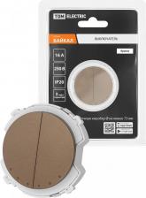 Выключатель TDM Electric Выключатель 2-кл. 16А 250В бронза, Байкал, цена за 1 шт