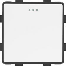 Выключатель Vell Безопасный 1-клавишный модульный выключатель от бренда размером 54х54 мм незаменим для выключения и включения освещения или для управления разными