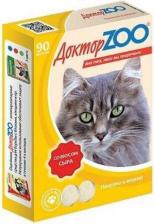 Витамины для кошек Доктор ZOO витамины для кошек со вкусом Сыра 90таб
