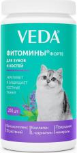 Витамины для кошек Веда Фитокомплекс для кошек Фитомины Форте, для зубов и костей, 200 таб